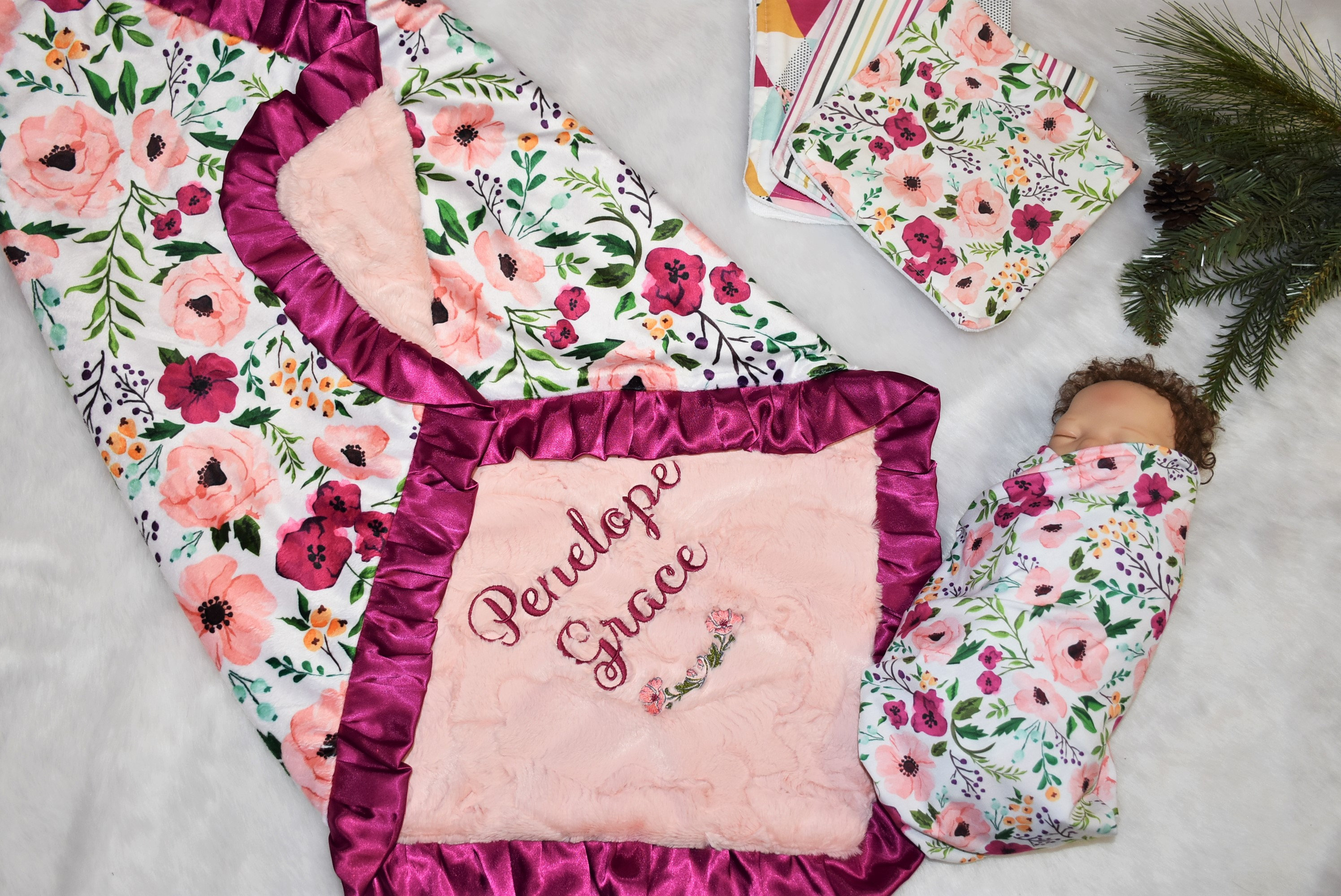 Personalised baby blankets next day 2025 delivery