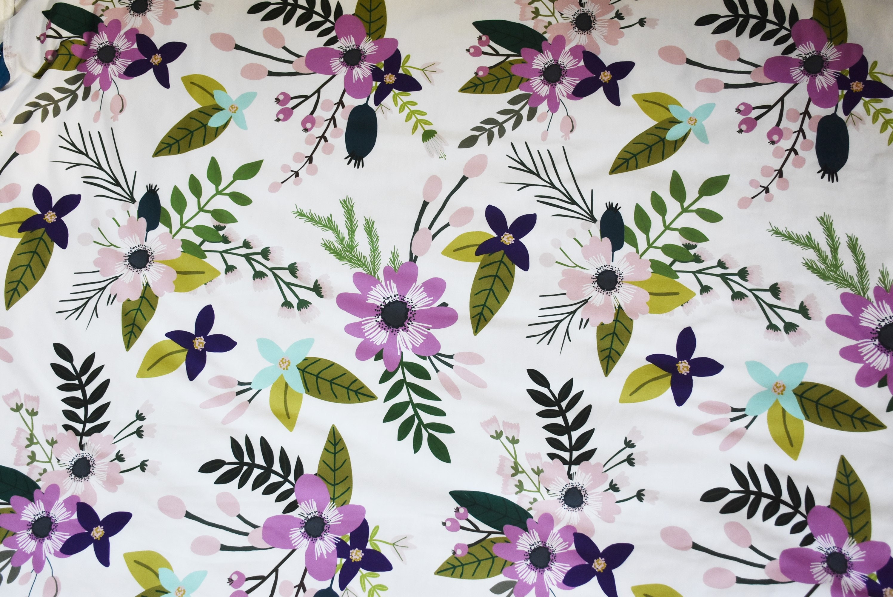 Knit Swaddle BlanketPurple Floral swaddle Baby Girl Blanket Etsy