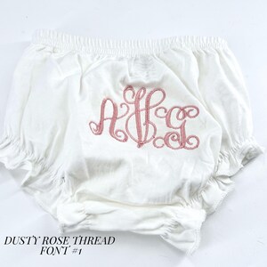 Personalized Baby Gift Custom Diaper Cover Girl Organic Cotton Infant Underwear Monogrammed Name Embroidered Bloomer Soft Breathable Newborn image 12