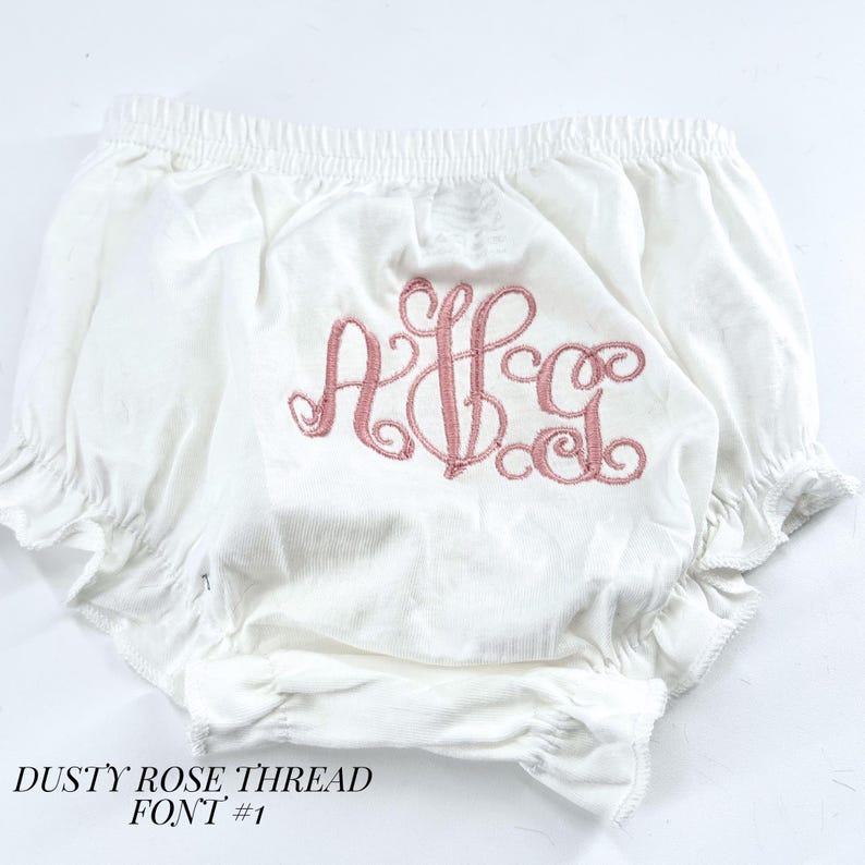 Personalized Baby Gift Custom Diaper Cover Girl Organic Cotton Infant Underwear Monogrammed Name Embroidered Bloomer Soft Breathable Newborn image 12