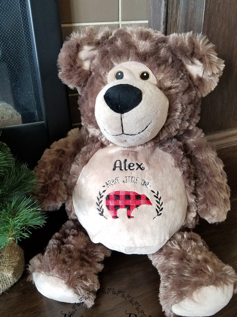 Personalized Bear Baby Stuffed Animal Birth Announcement | Etsy