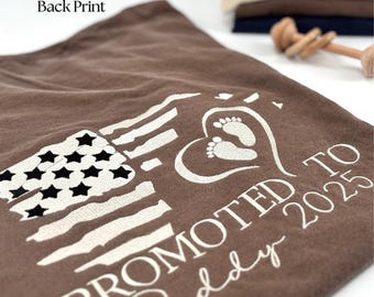 New Dad Shirt Gift Custom Embroidered Tee Father Day Celebration Boy Birthday Present Gender Reveal Announcement Clothing Paternal Attire