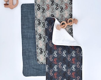 Baby Burp Cloth Cotton Set Newborn Gift Package tractor Farm Design Cotton Square Diaper Essential Baby Bundle Cotton Soft Absorbent Cloth