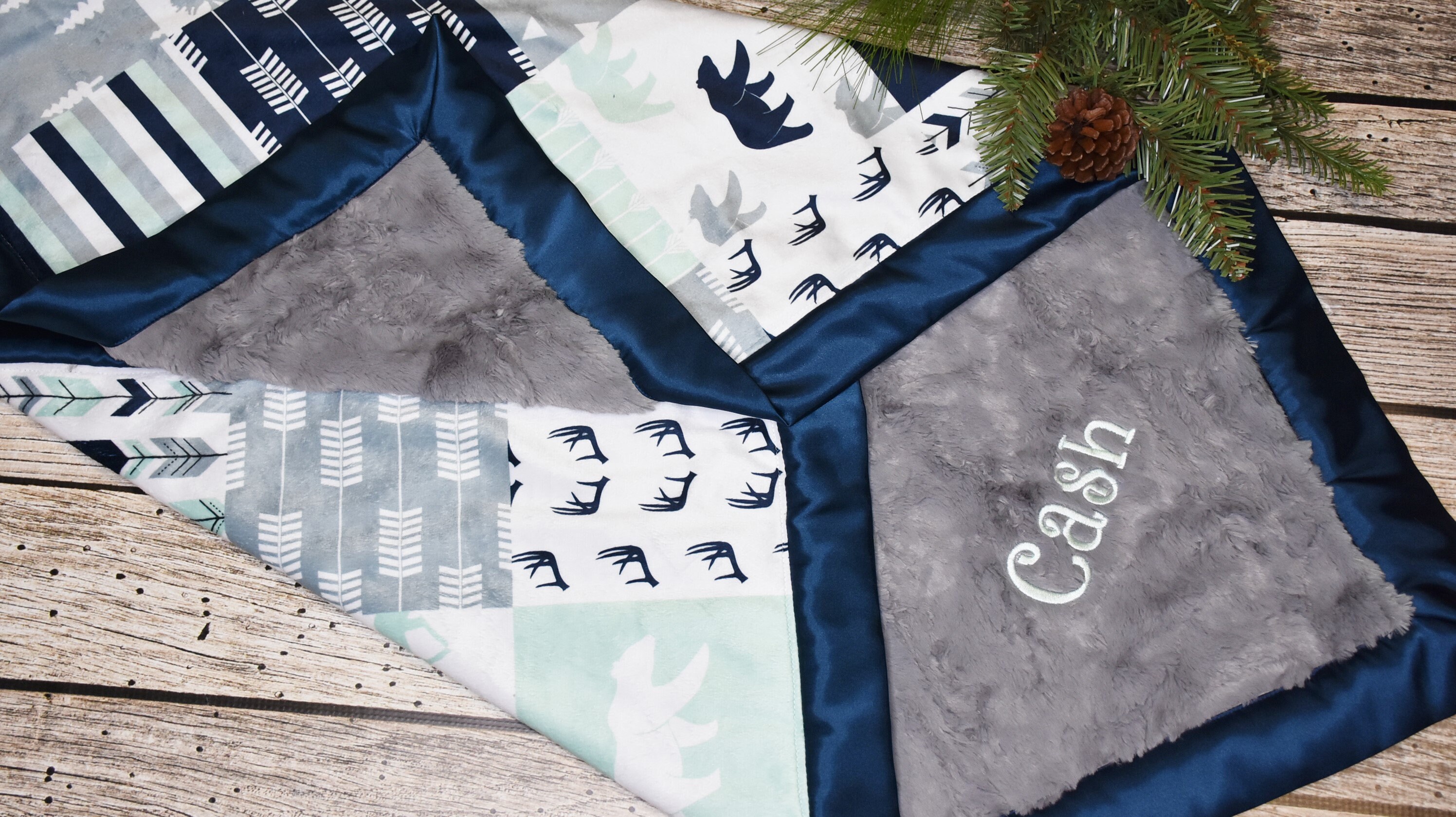 baby boy custom blanket