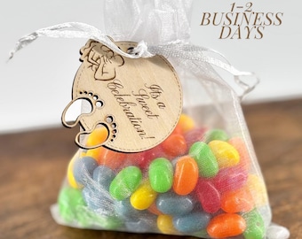 Baby Shower Favor Bag Custom Thank You Gift Bulk Party Guest Welcome Present Gender Reveal Celebration Tag Personalized Treat Sweet Favors