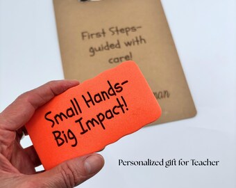 Teacher Appreciation Gift Personalized Wooden Clipboard Engraved Classroom Board Magnetic Eraser Whiteboard Magnetic Office Accessory