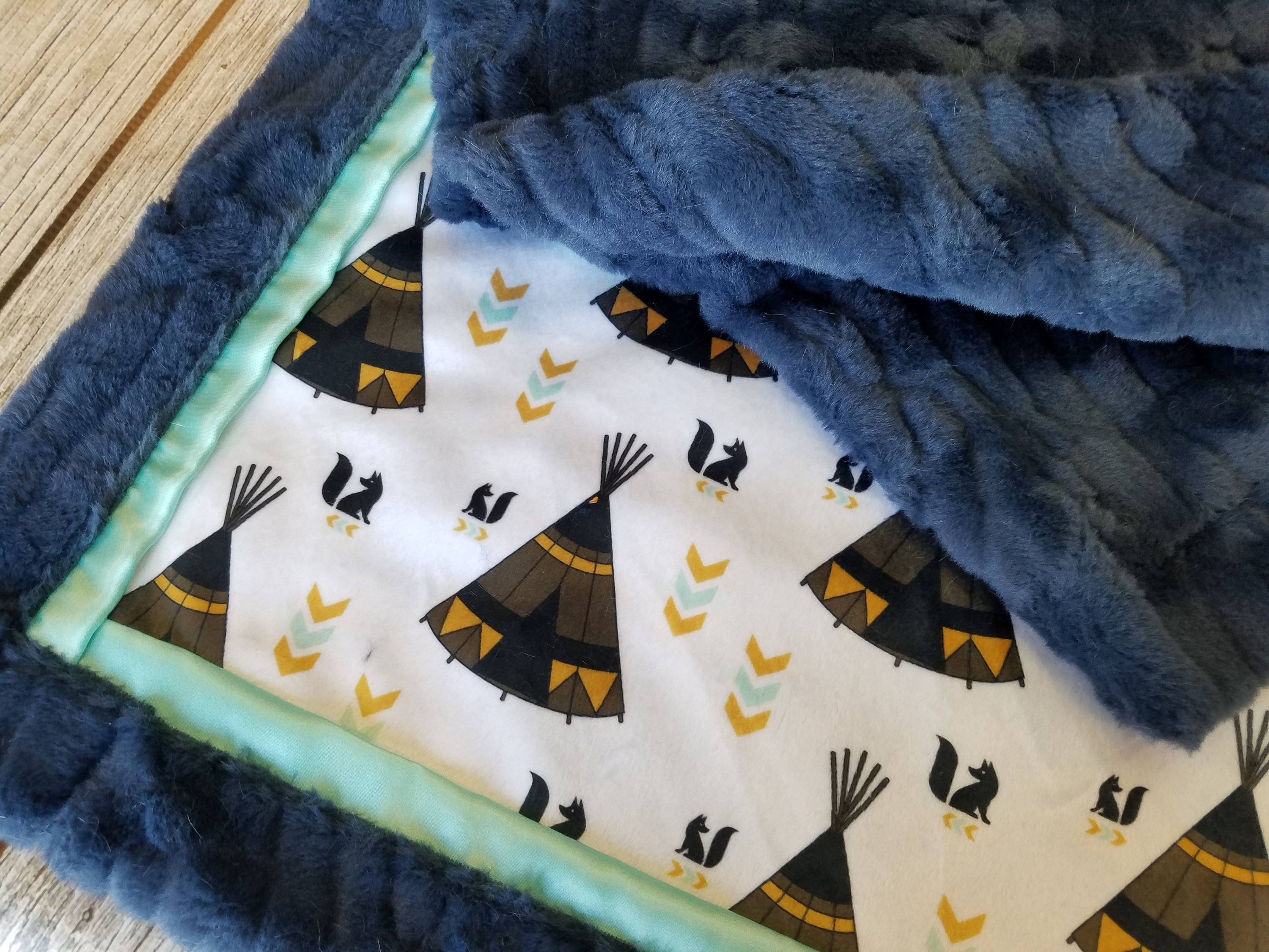 wolf baby blanket