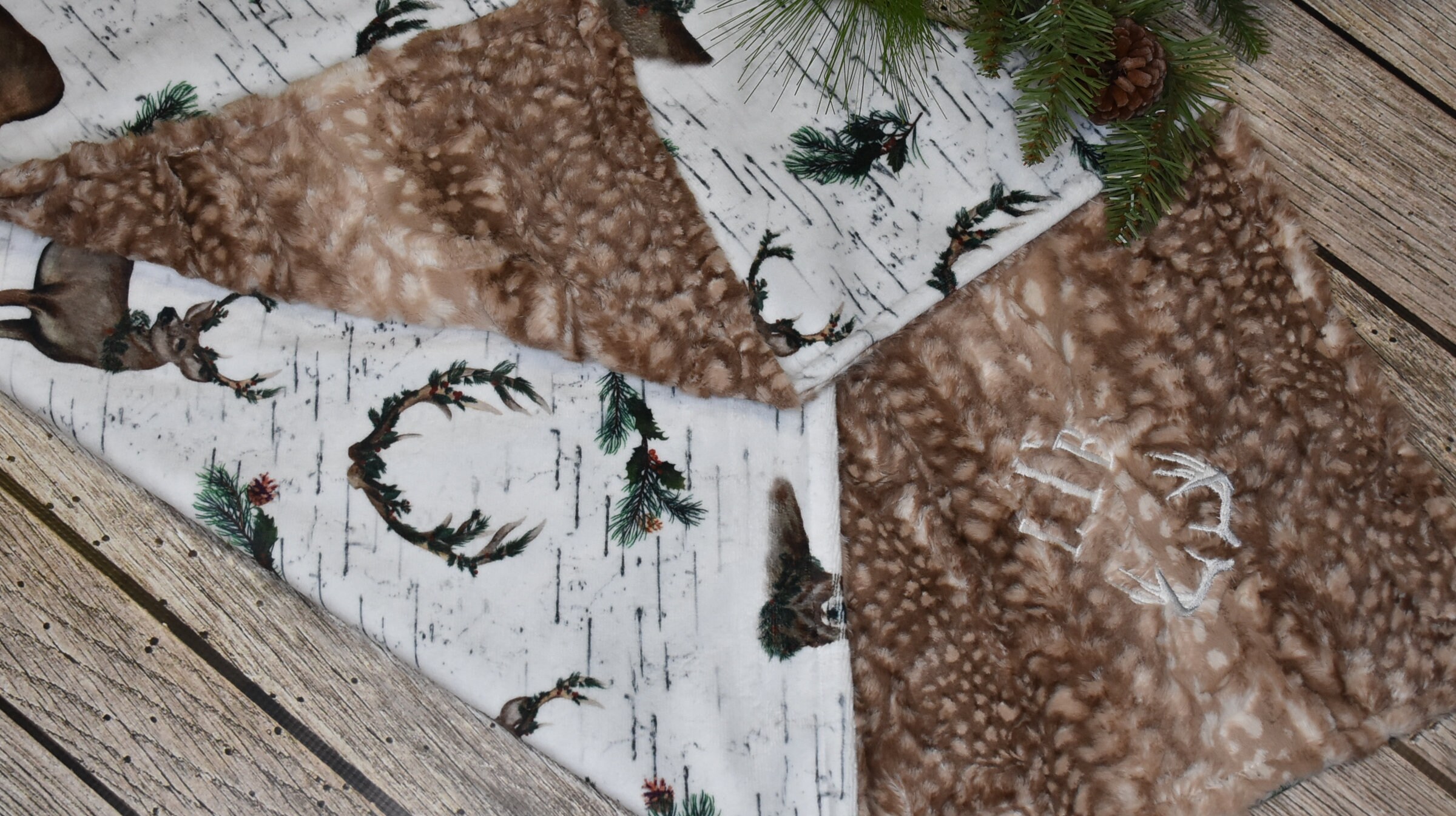 Baby boy deer blanket clearance