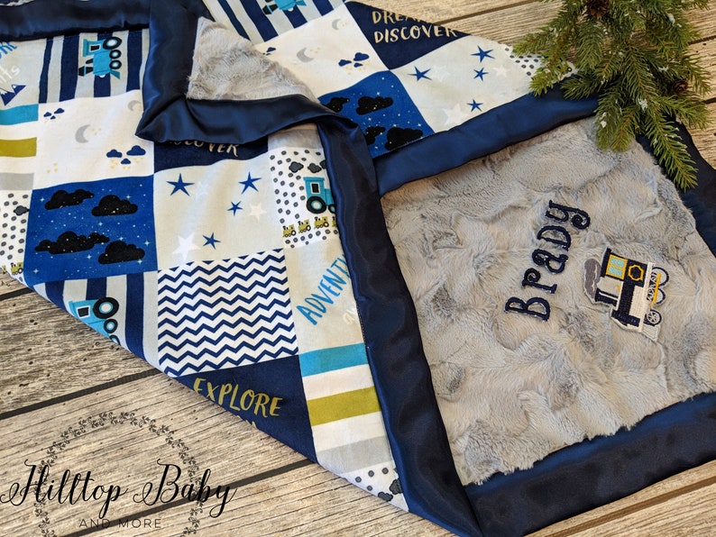 boy minky blankets
