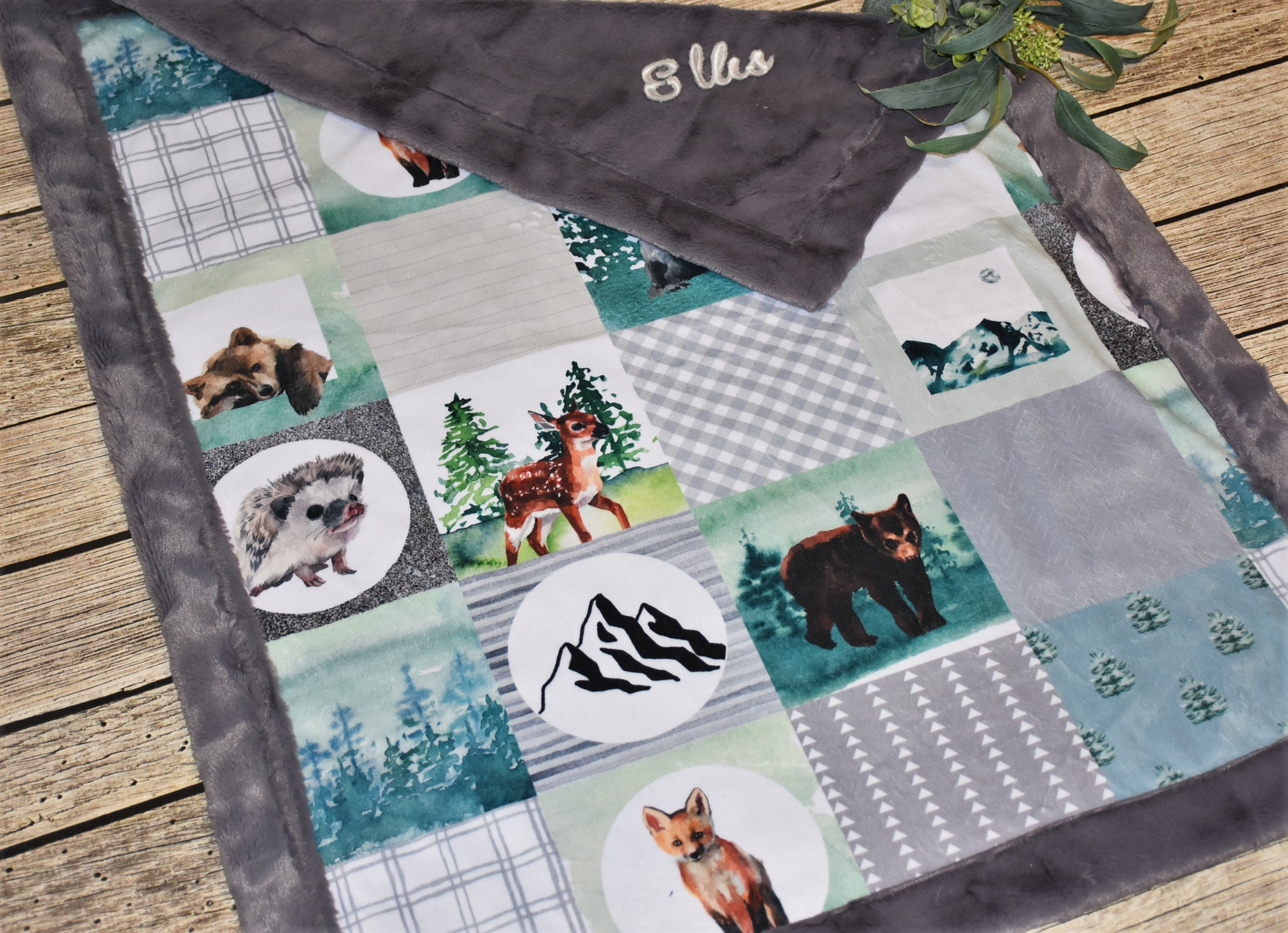 Woodland animal blanket hotsell