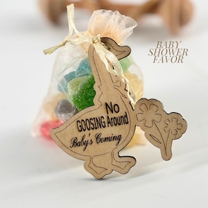 Bolsa de dulces para baby shower de ganso, regalo de agradecimiento personalizado para niña y niño, bolsa de regalo de bienvenida para bebé, regalo de fiesta al por mayor para fiesta de revelación de género, regalo para bebé