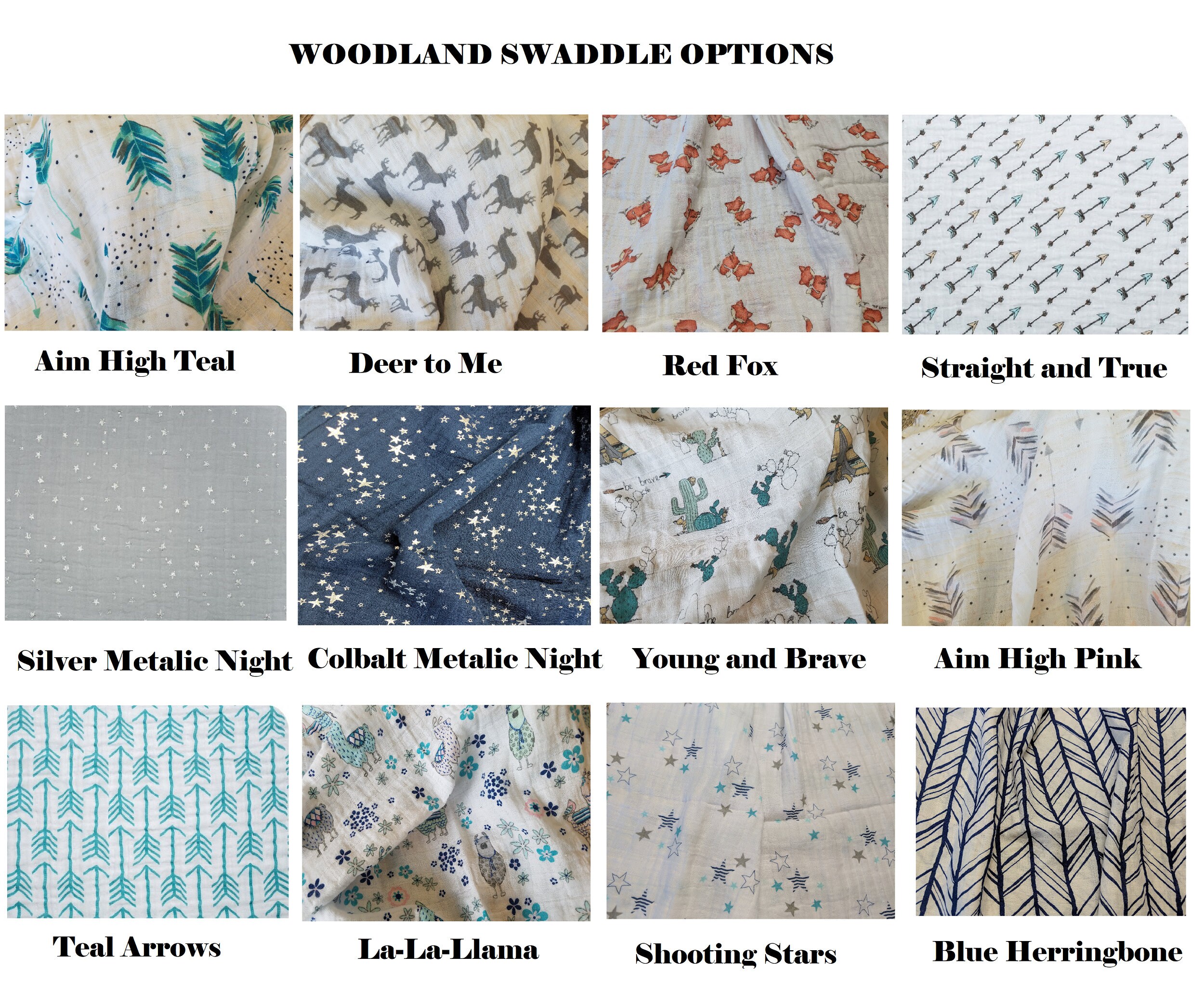 personalized woodland baby blankets