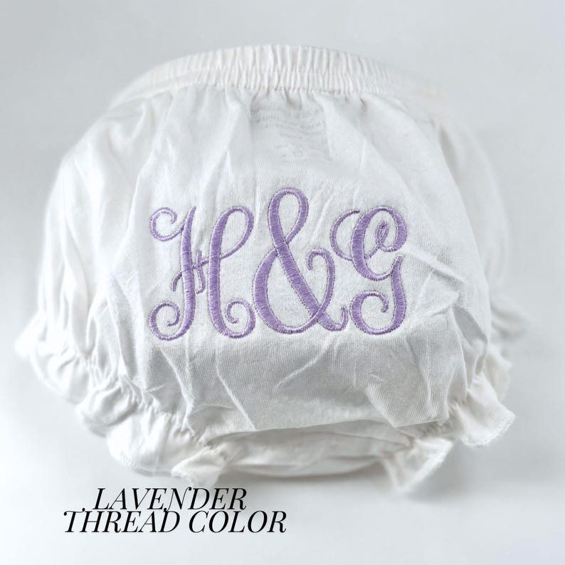 Personalized Baby Gift Custom Diaper Cover Girl Organic Cotton Infant Underwear Monogrammed Name Embroidered Bloomer Soft Breathable Newborn image 15