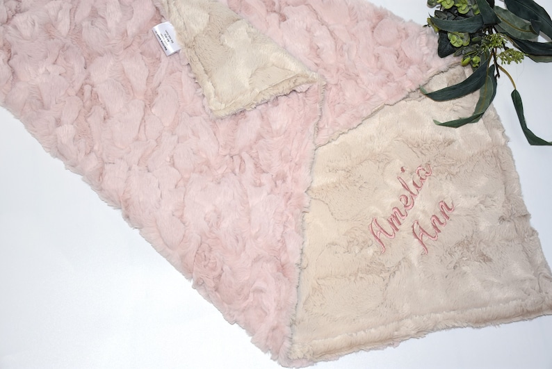 baby blanket with name embroidery custom gift