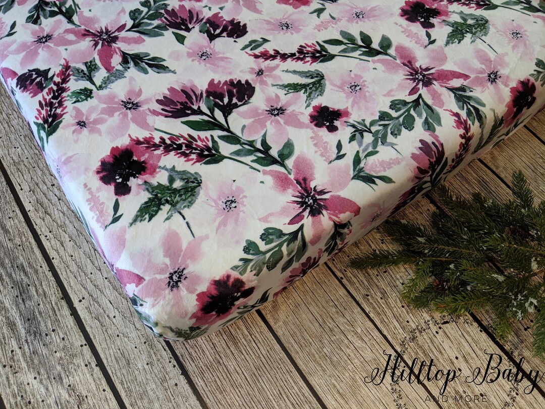 Minky Boho Baby Girl Fitted Crib Sheet Pack and Play Fitted Etsy