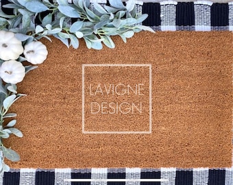 Door Mat Mockup Fall, Door Mat Mockup pumpkins, Coir Doormat Mockup, Rug Mockup, Styled Mockup, Flat Lay Mockup, Farmhouse Style Mockup