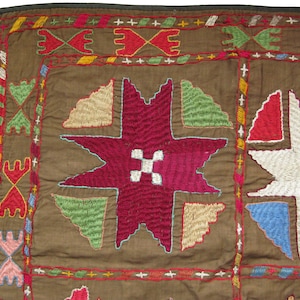 Uzbekistan Lakai Silk Embroidered Aina Khalta & Mirror Cover - Free Shipping