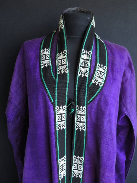 Antique Uzbek Silk Robe & Cloak - Free Shipping - image 1