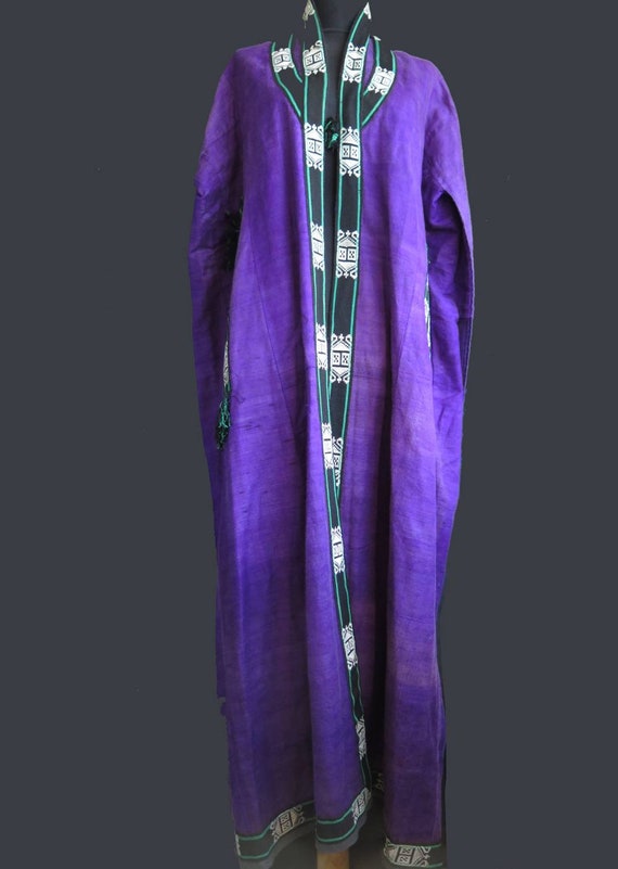 Antique Uzbek Silk Robe & Cloak - Free Shipping - image 2