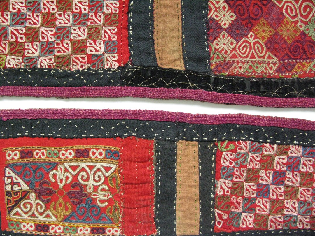 Antique Turkmen Chodor Embroidered Silk Tent Band - Etsy
