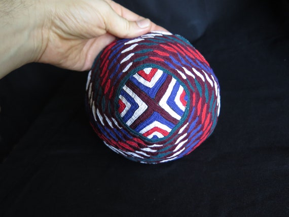 Turkmen Tribal Silk Embroidered Hat & Skull Cap -
