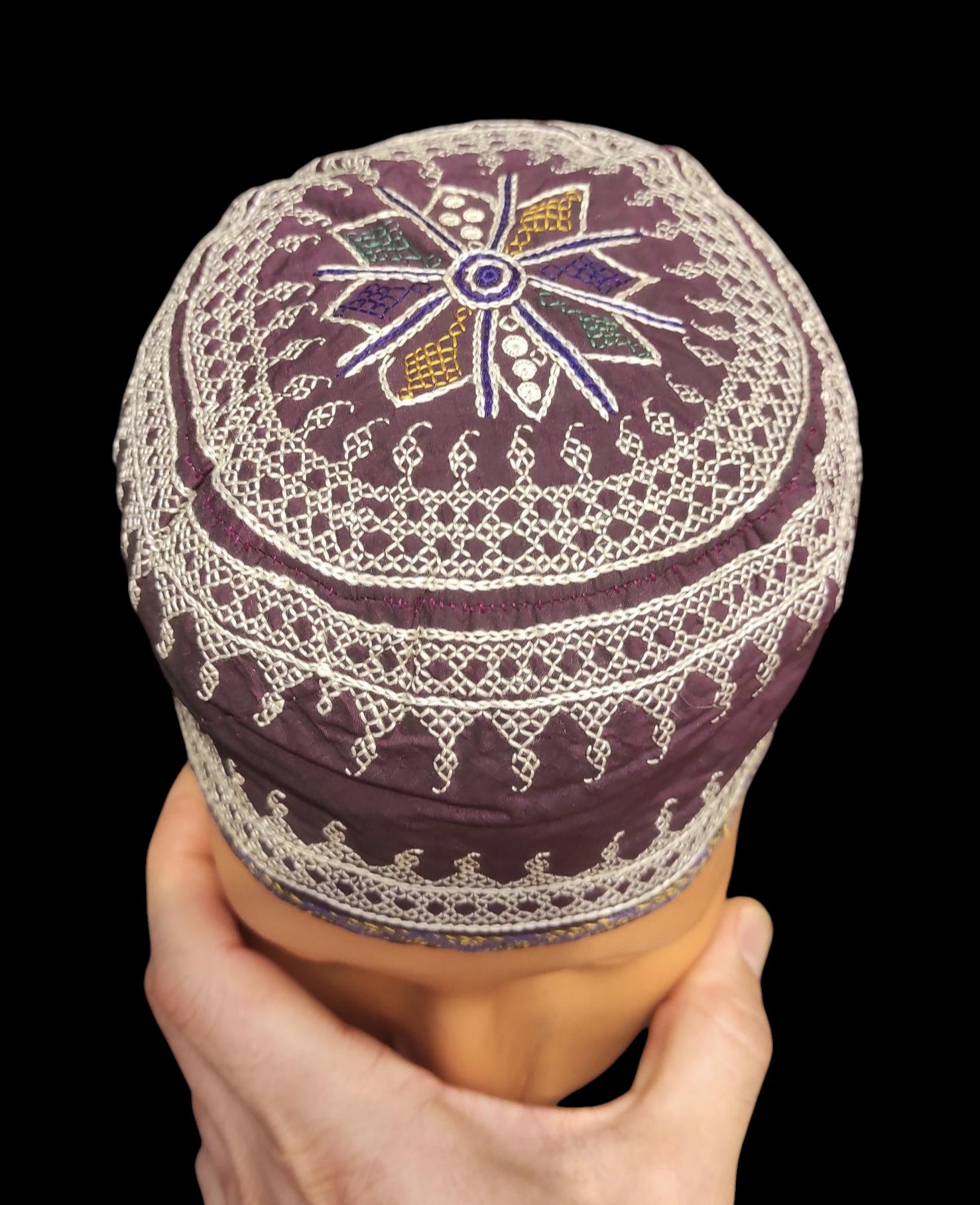 Antique Azerbaijan Silk on Silk Embroidered Hat & Skullcap - Etsy