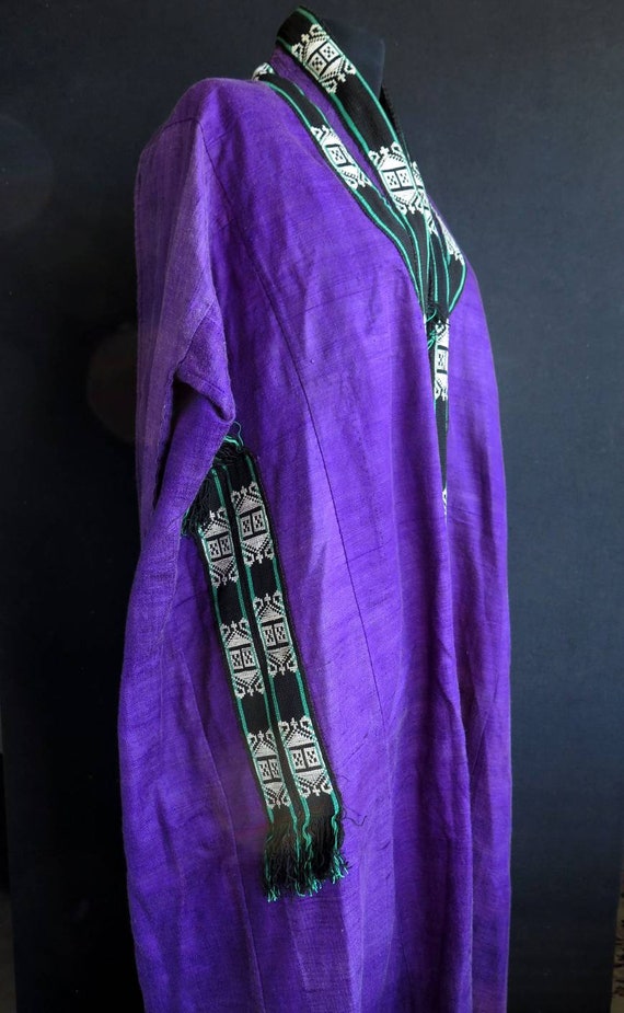 Antique Uzbek Silk Robe & Cloak - Free Shipping - image 7
