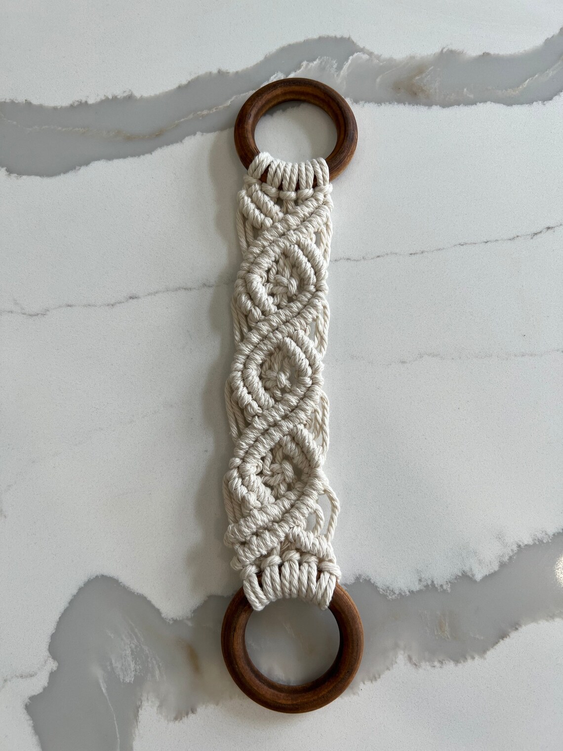 Macrame Kitchen Towel Holder/hanger elegant Etsy