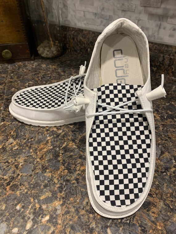 Checkered Vans Inspired Custom Hey 