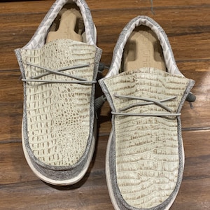 Mens Alligator Customized Hey Dude 