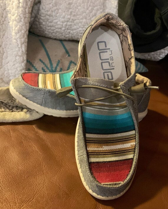 Desert Serape Custom Hey Dude - Etsy