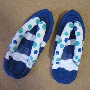New!! Handmade zouri room shoes slippers for ladies Japanese nuno zori sandals 23cm