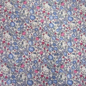 Novidade!! Tecido Liberty Lona Hello Kitty Orchard Fabricado no Japão 54x50 cm kawaii para bolsa, bolsa (este não é o gramado tana)