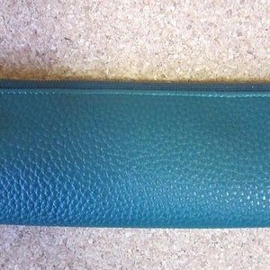 LUCRIN - Pencil Case - Saffron - Goat Leather