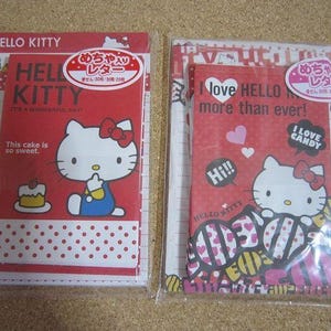 2 juegos de cartas de volumen vintage de hello kitty (papel para escribir, sobre)