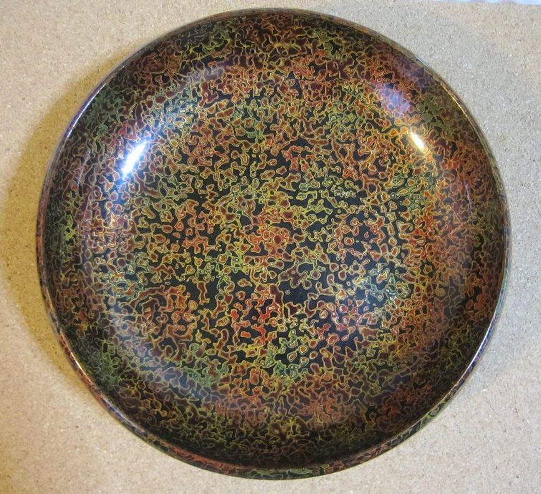 assiette japonais, TAKO KARAKUSA, bleue