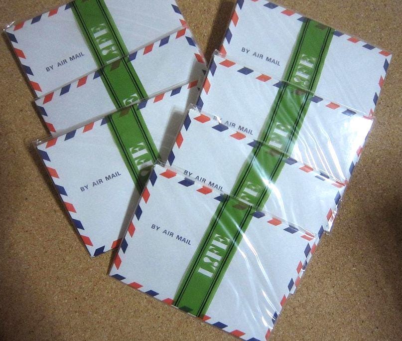 Airmail letter paper - Etsy 日本