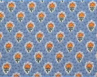 New!! Souleiado Petite Fleur des Champs sheeting made in Japan 110x100 light-bl