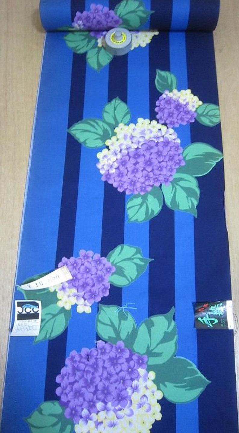 Shop With Price Roll Of Whole Bolt Flower Vintage Yukata Cotton Fabric 38cm X 12 M Made In Japan Blue Navy Beautiful Hydrangea Ajisai Outlet Up To 50 Off Index Cool Com My