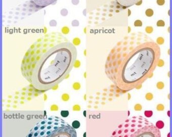 New!! 6 colors masking tape washi made in Japan