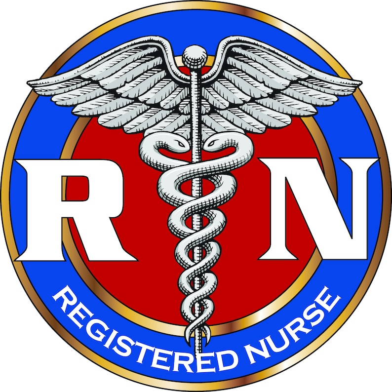 Registered Nurse Rn Decal Sticker Yeti Laptop Vehicle Window Etsy