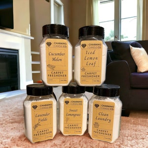 Natural Carpet Freshener | Carpet Deodorizer Powder | Long-Lasting Carpet Refresher | Pet Safe Carpet Cleaner | Odor Eliminator
