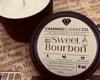 Sweet Bourbon | Gentlemen's Collection | Soy Candle Tin | Gift Candle