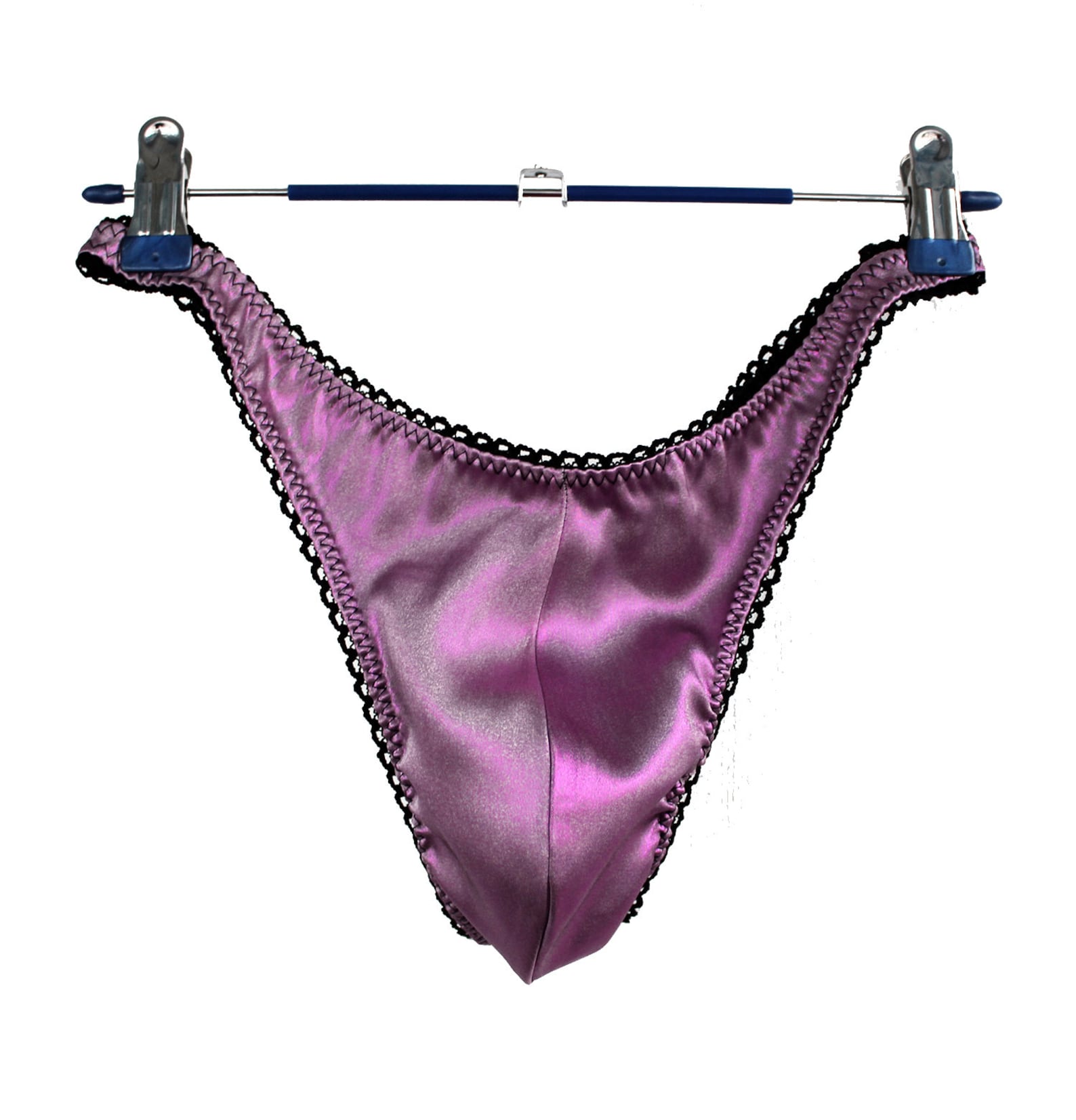 Sissy lingerie for men Silk Satin Panties Purple Shiny Sissy パ-プ ル.