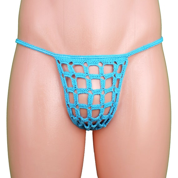 MENS CROCHET G STRING THONG custom made in any color and size 72 more styles
