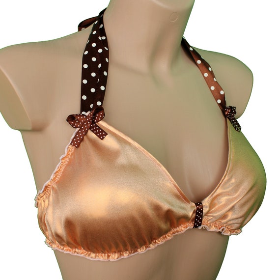 gold bra