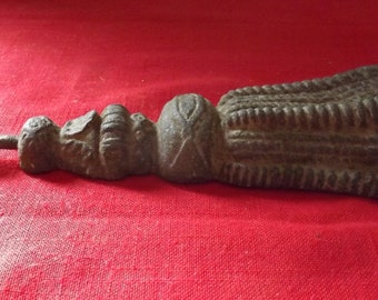 Poids pour rideaux. Pompon métal. Article passementerie. Vintage. France