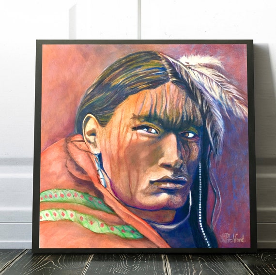 Image result for painting of indian warrior