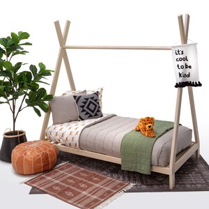 Teepee Bed Frame Twin Size Made in US Etsy