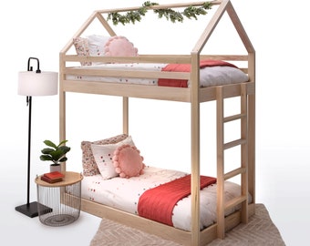Bunk Bed Twin Over Twin House Style